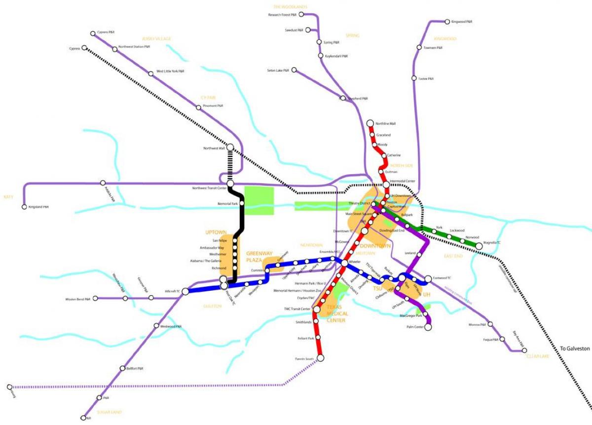 метро Залізничний Х'юстон карті