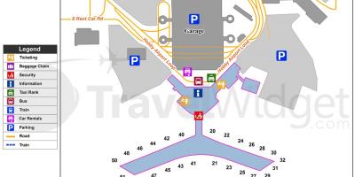 Карта Х'юстон аеропорт
