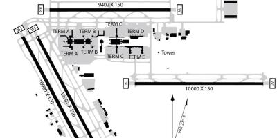Міжконтинентальний аеропорт імені Джорджа Буша карті