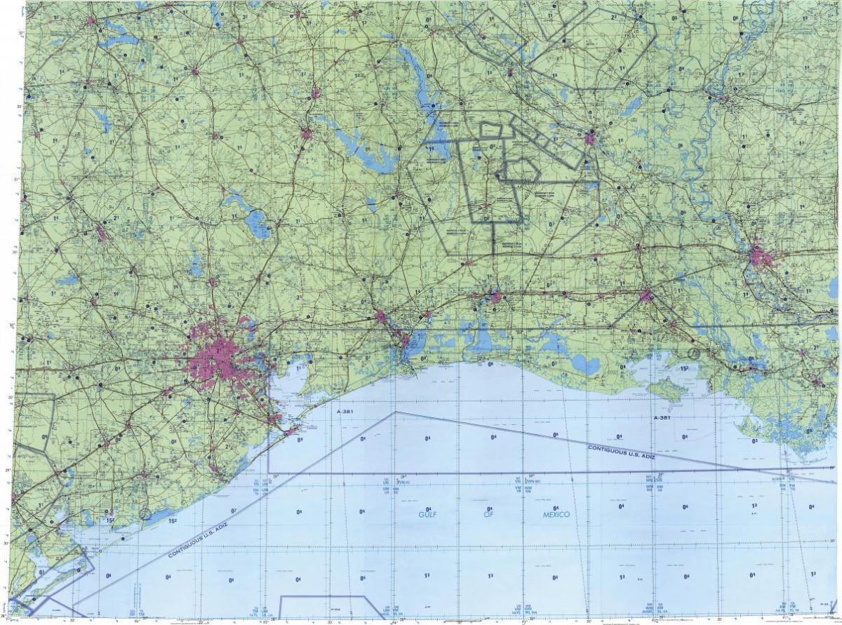 топографічна карта Х'юстон
