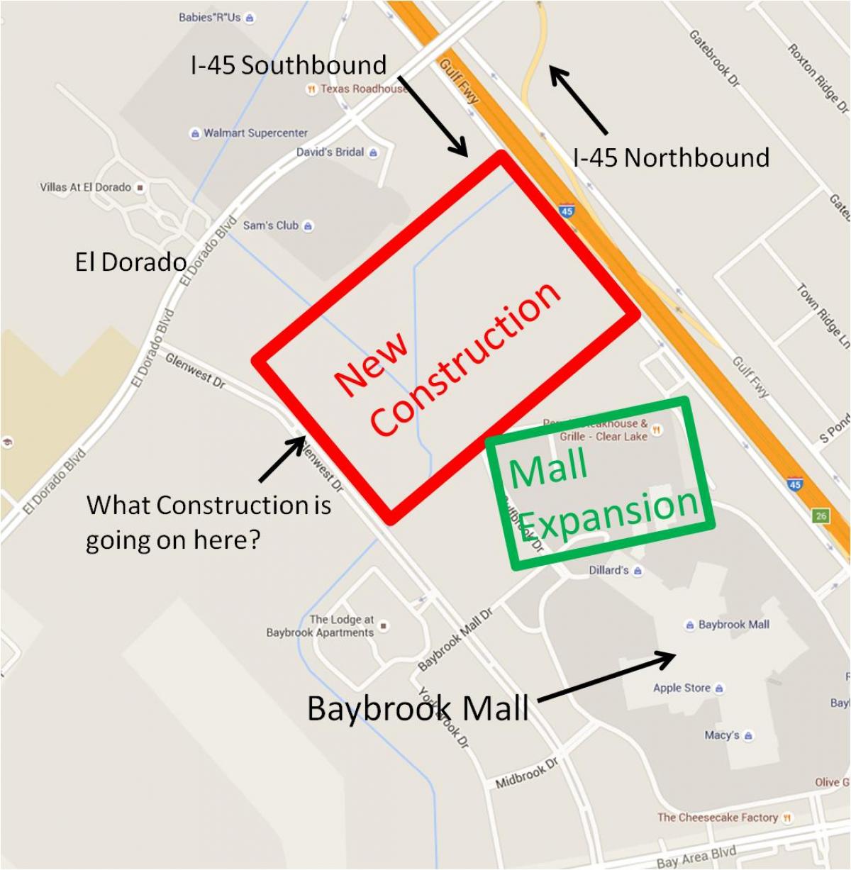 карта торгового центру baybrook