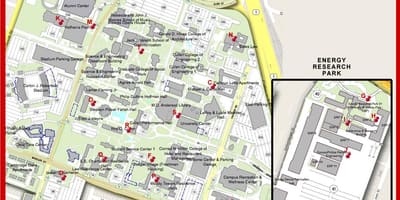 Карта університету Х'юстона